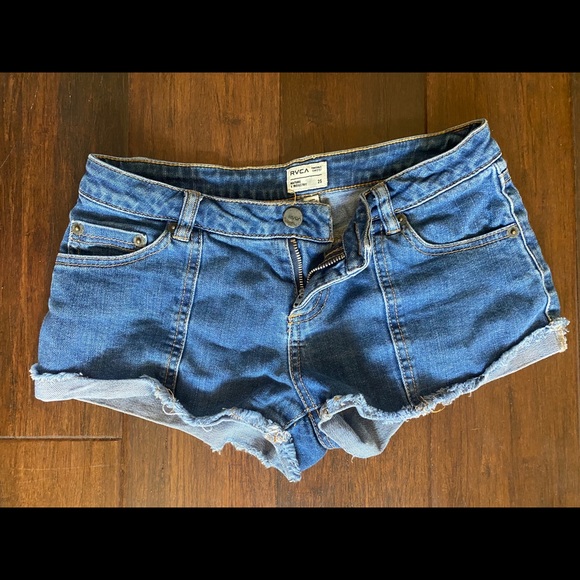 rvca jean shorts